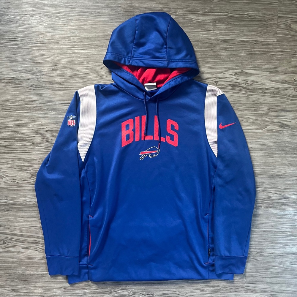 Nike NFL Buffalo Bills Therma-FIT Hoodie Mens XL Blue On-Field NS49-023M